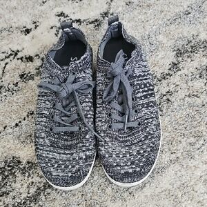 Gray Knit Sneakers